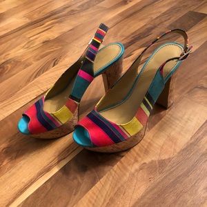 Nine West Multi-colored Heels